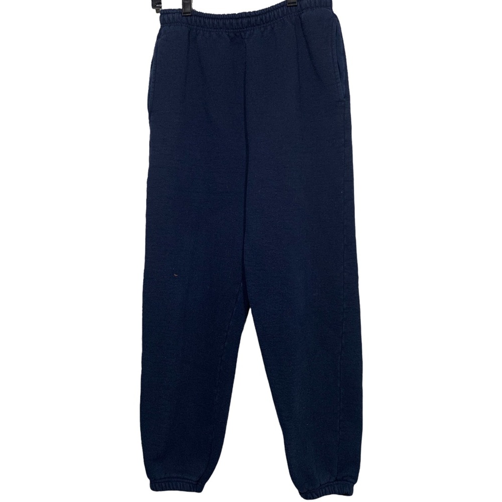Vintage‎ 90s PLUMA Outdoors Heavyweight Fleece Jogger Sweatpants Navy Blue Sz M